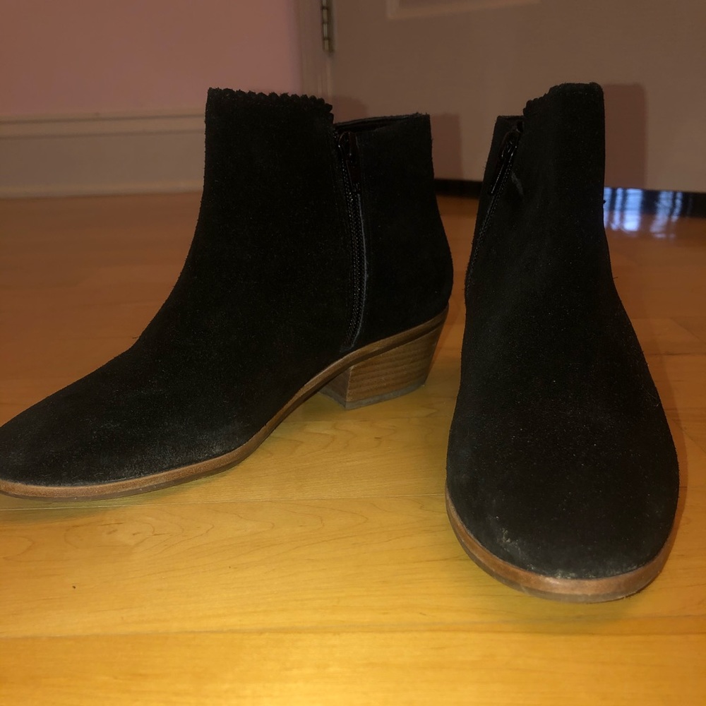 Jack Rogers Black Suede Booties